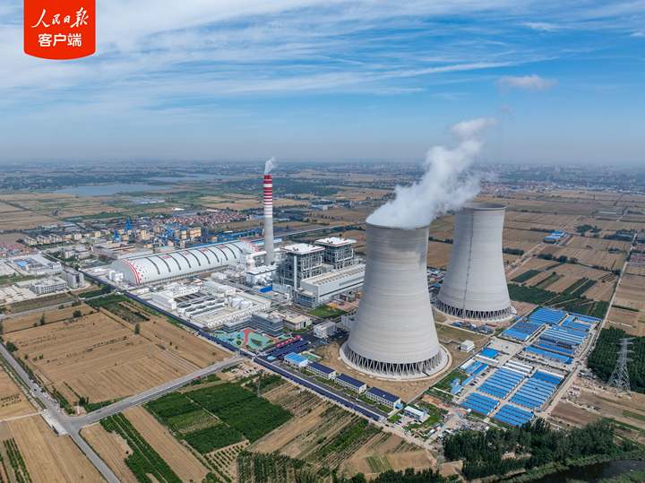 大唐鄆城国家電力実証プロジェクト現場の空撮写真。 画像出典：中国大唐集団