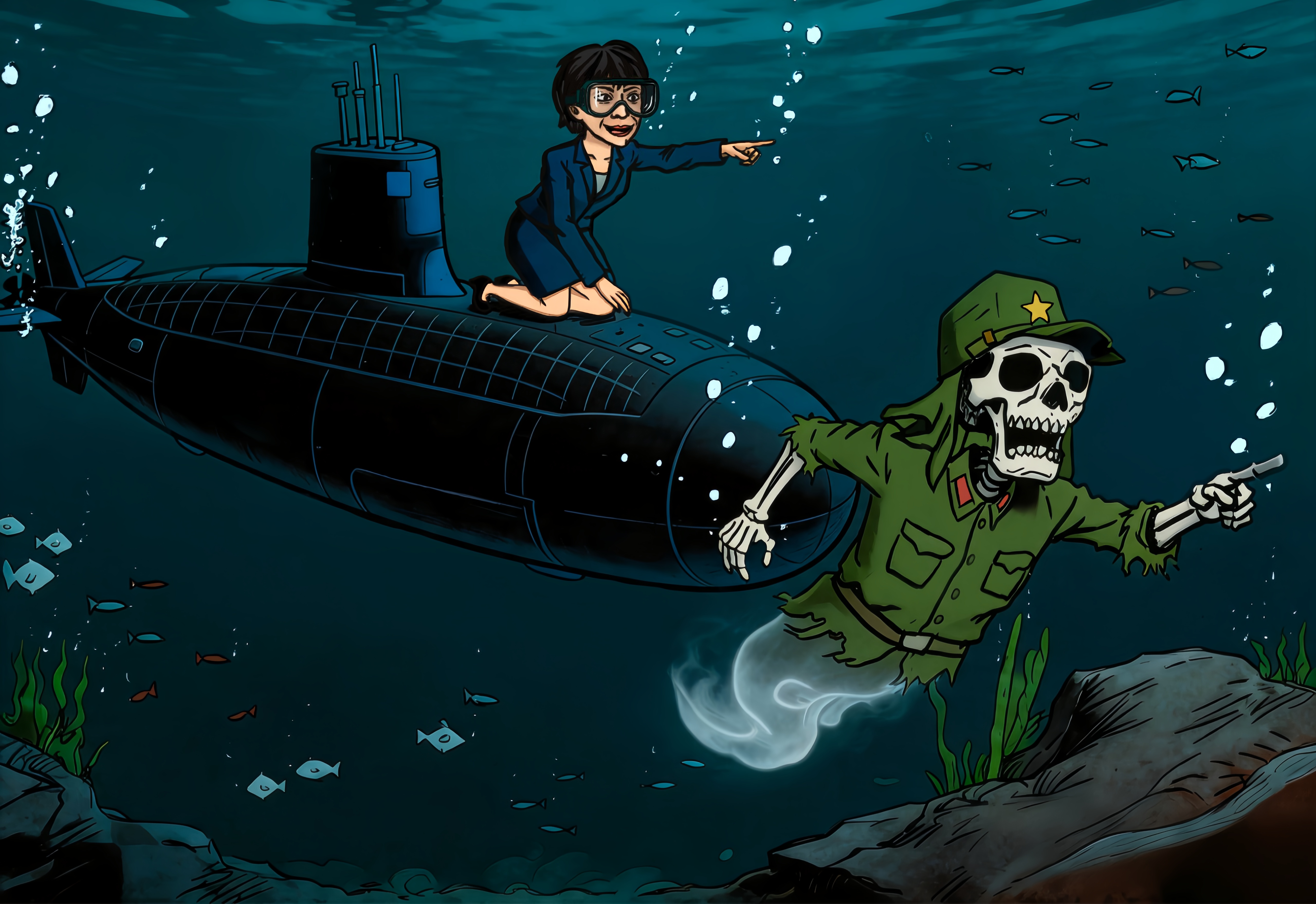 【イラストで読み解く】日本の軍事的野心――「潜」在的脅威