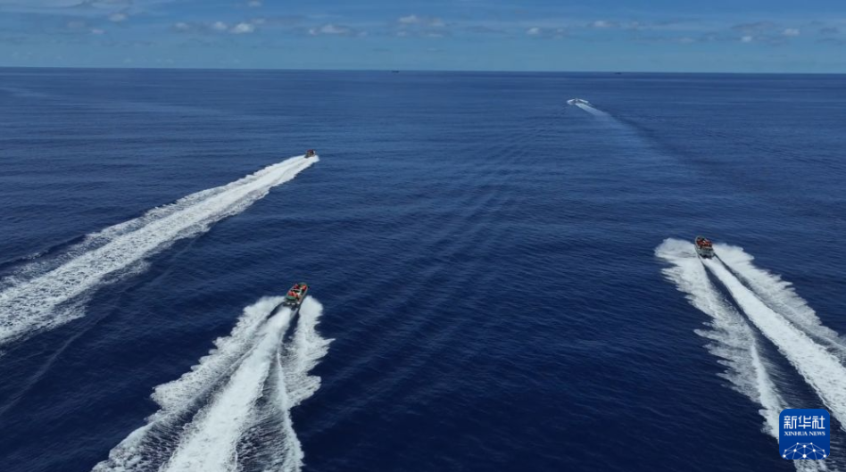 中国海警局、黄岩島海域で権益保護のための訓練を実施