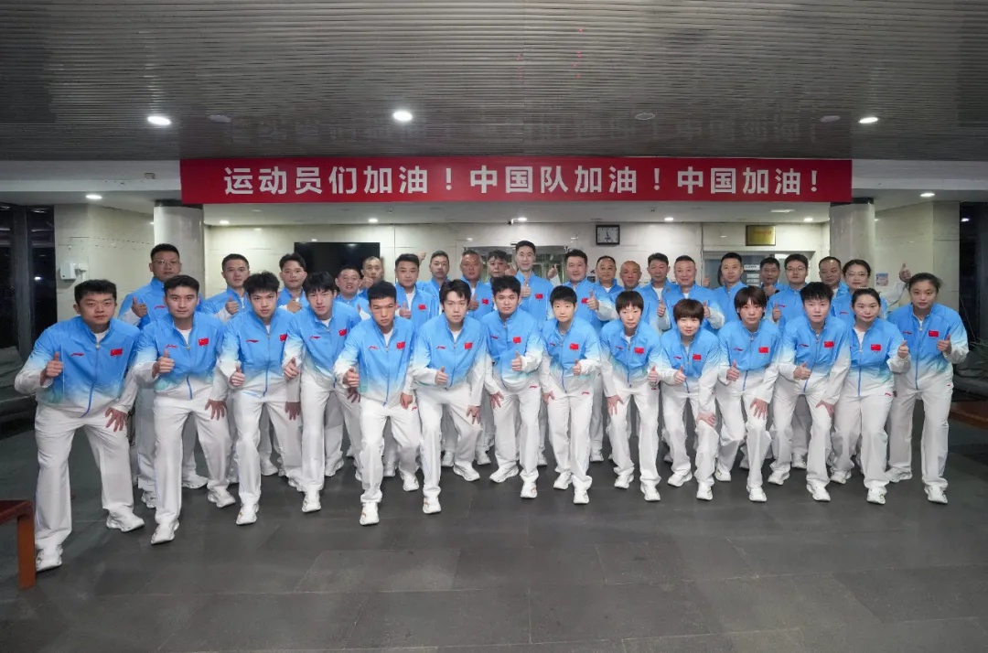 中国の卓球ナショナルチームがいざ出陣　愛知・名古屋アジア競技大会