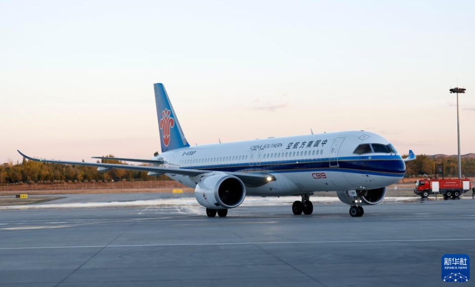 中国の国産大型旅客機C919が中国の中・西部を結ぶ路線に初投入