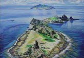 露の画家の新作「中国釣魚島」を天津で展示