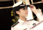 中国海軍の美人女性兵士