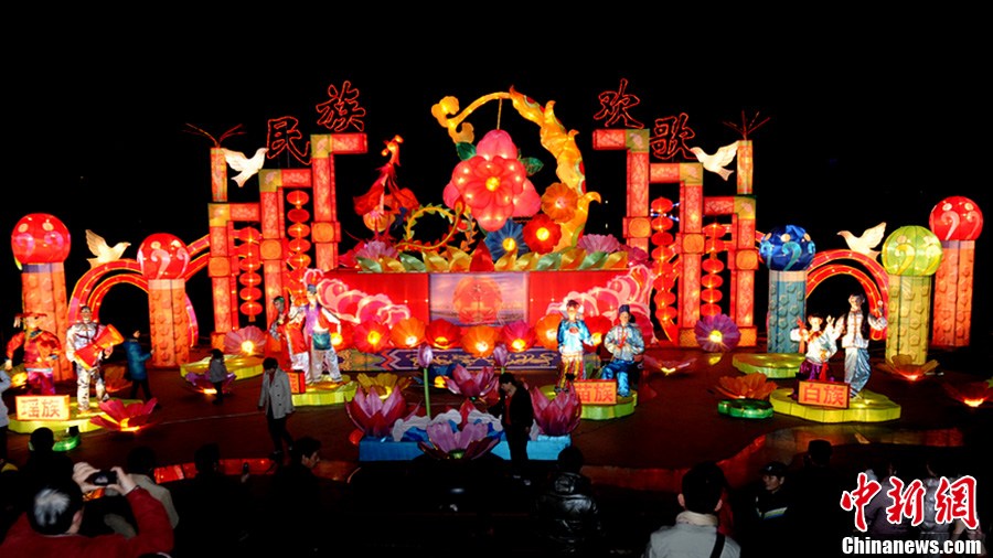 長沙　新春の大型灯篭展 (2)