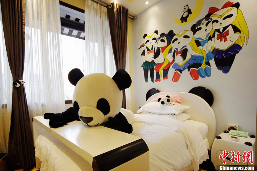 四川省峨眉山　世界初のパンダ文化をテーマにしたホテル