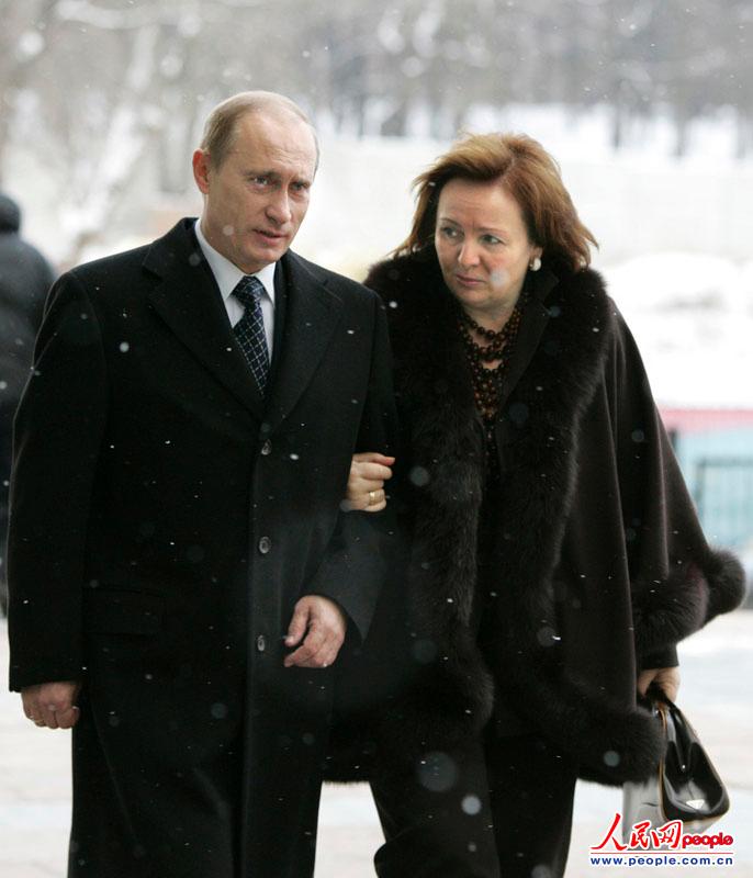 プーチン大統領夫妻（資料写真）。