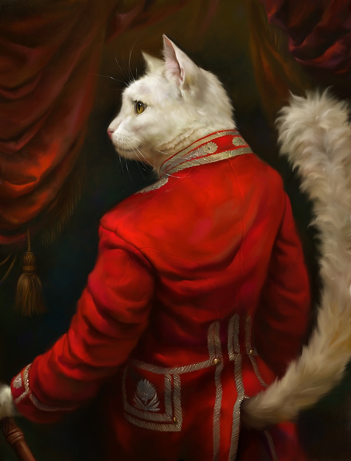 「王族の衣装」姿のネコたち