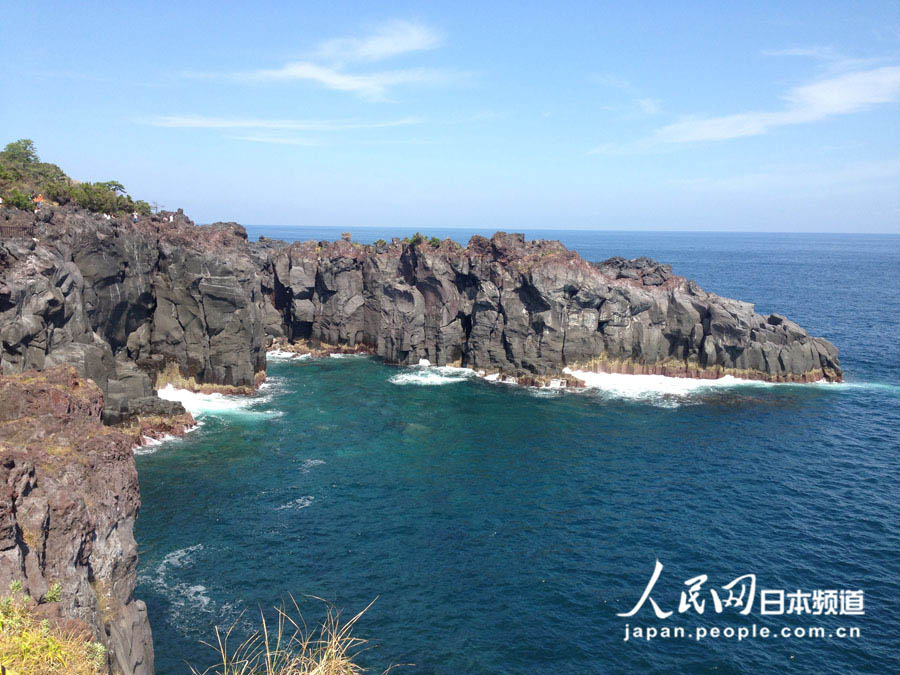 日本の伊豆半島海岸の美しい風景