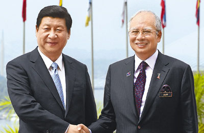 習近平主席とマレーシア首相が会談