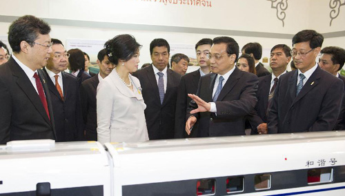 中国、タイ両首相が中国高速鉄道展に出席