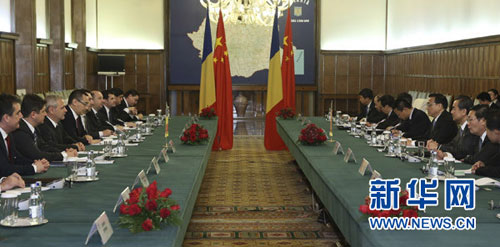 中国・ルーマニア首脳会談、エネルギー、インフラ等の協力拡大