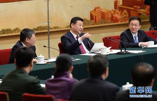 習近平総書記が上海代表団審議に参加　自由貿易区の建設を推進