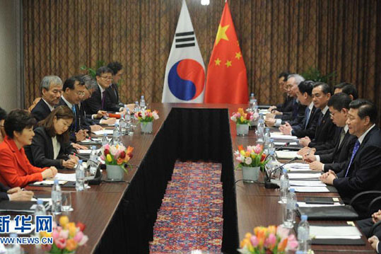 習主席が朴槿恵大統領と会談