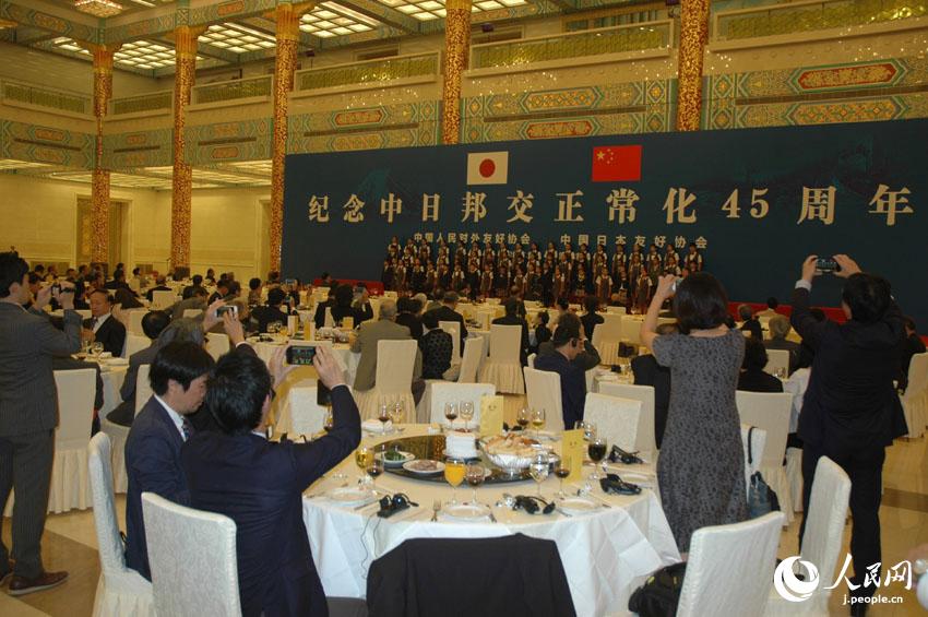 中日国交正常化45周年記念レセプション　北京で開催