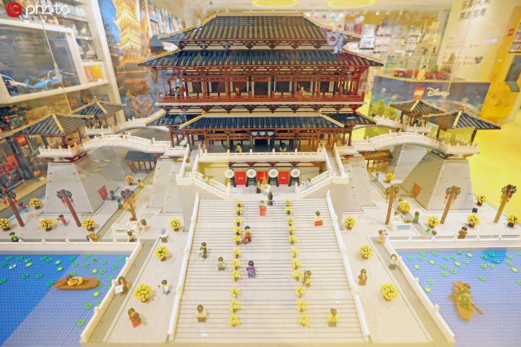 14万個のブロック使って作り上げた唐代の建築物が西安に登場！