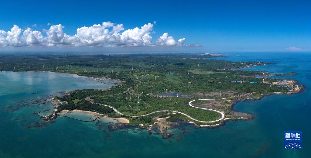 上空から俯瞰した海南島一周観光道路