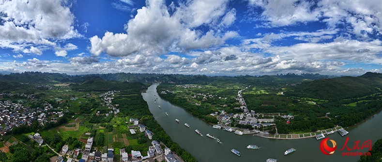 漓江の風景。（撮影・雷琦竣）