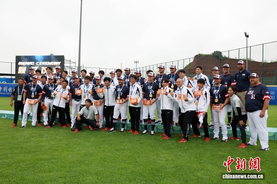 男子ソフトボール決勝が悪天候で中止、日米同時優勝に　成都ワールドゲームズ