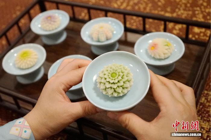 巧みなデザインの唐代の菓子　陝西省西安