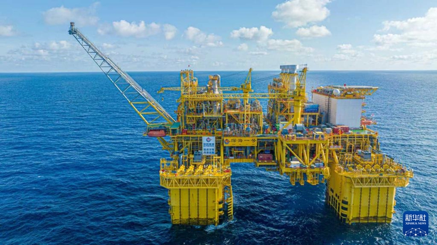 中国の海上ガス田「深海1号」の生産量が陸地の中型油田の規模に