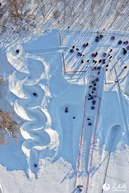 氷雪資源の優位性を発揮した各種イベントを楽しむ市民　吉林省長春