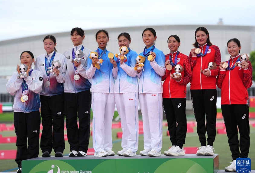 中国が近代五種女子団体で優勝、中国勢初の金メダル! 愛知・名古屋アジア大会