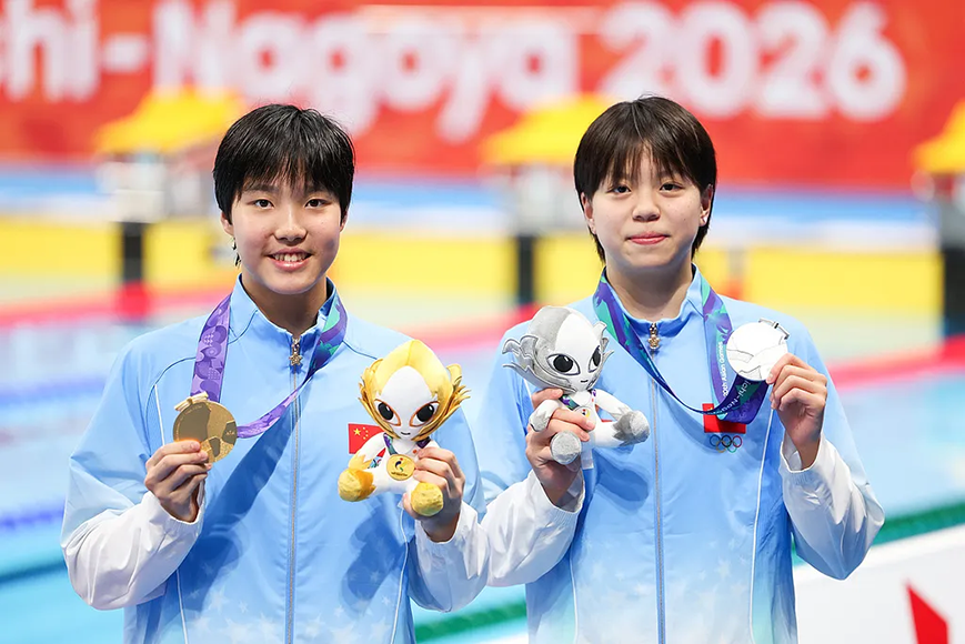 中国競泳代表、競技1日目で金6個、銀1個、銅2個 愛知・名古屋アジア大会